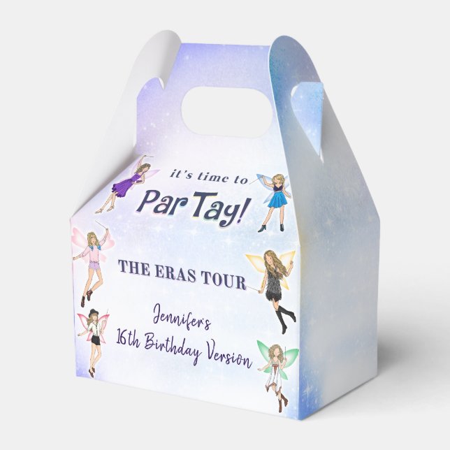 Eras Birthday Party Favor Box (Front Side)
