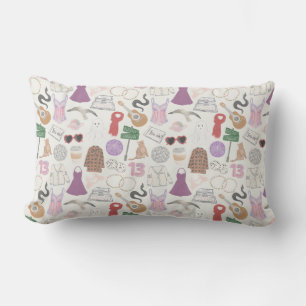 Eras Throw Pillow, Lumbar Pillow 13" x 21"