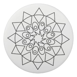 Eraser - Mandala and Colored Stripes
