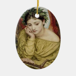“Erato, Muse of Lyric Poetry” Ceramic Ornament