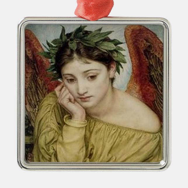 “Erato, Muse of Lyric Poetry” Metal Ornament (Front)