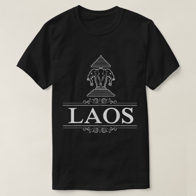 Erawan Laos Three Headed Elephant  T-Shirt (Design Front)