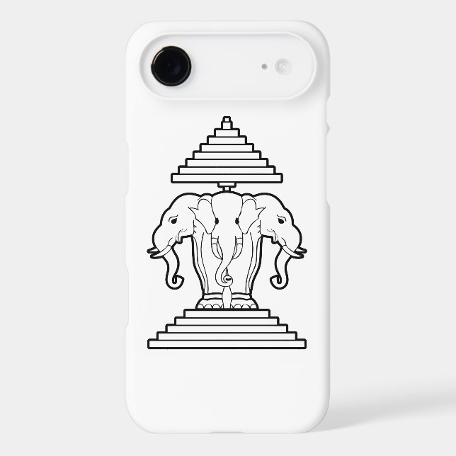 Erawan Three Headed Elephant Lao / Laos Flag Case- Case-Mate iPhone Case (Back)