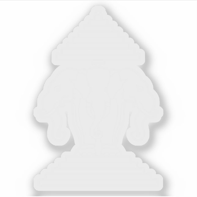 Erawan Three Headed Elephant Lao / Laos Flag Sticker (Front)