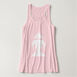Erawan Three Headed Elephant Lao / Laos Flag Tank Top