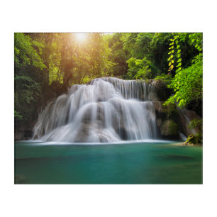 Erawan Waterfall   Kanjanaburi Thailand Acrylic Print