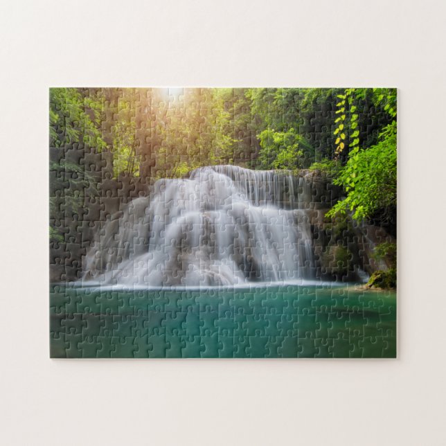 Erawan Waterfall | Kanjanaburi Thailand Jigsaw Puzzle (Horizontal)