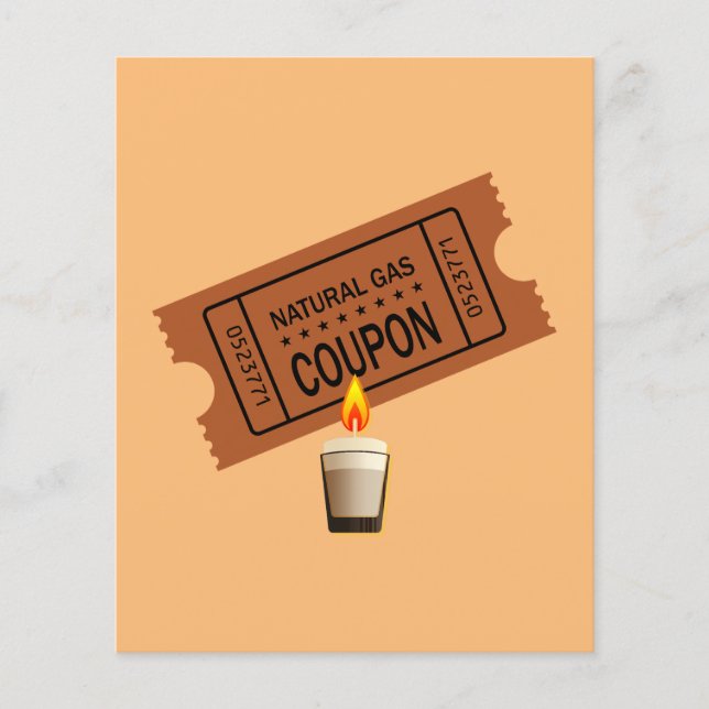 Erdgas Gutschein Flyer (Front)