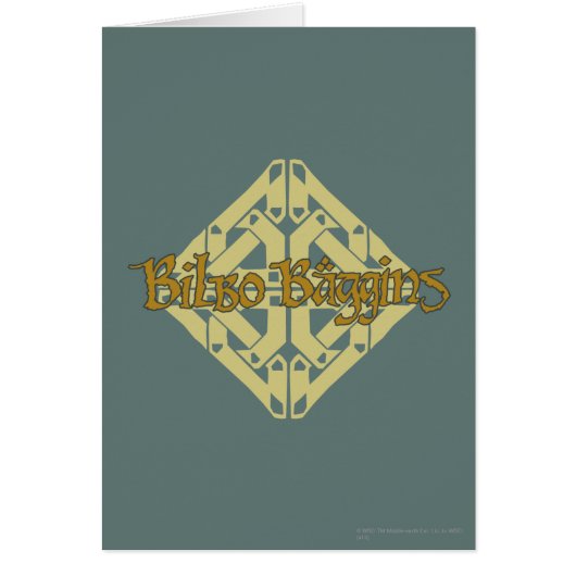 Erebor - BILBO BAGGINS™ Name Cards (Front)