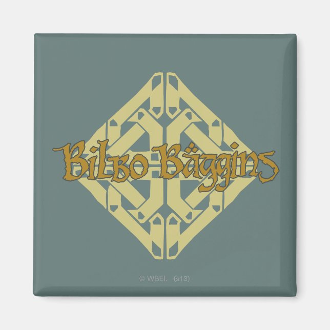 Erebor - BILBO BAGGINS™ Name Magnet (Front)