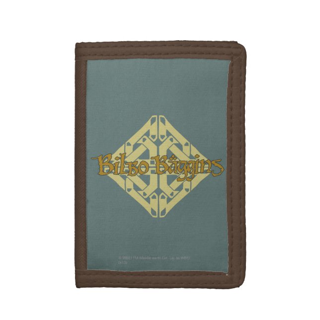 Erebor - BILBO BAGGINS™ Name Tri-fold Wallet (Front Vertical)