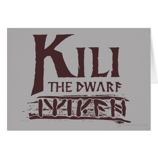 Erebor - Kili Name Cards (Front Horizontal)