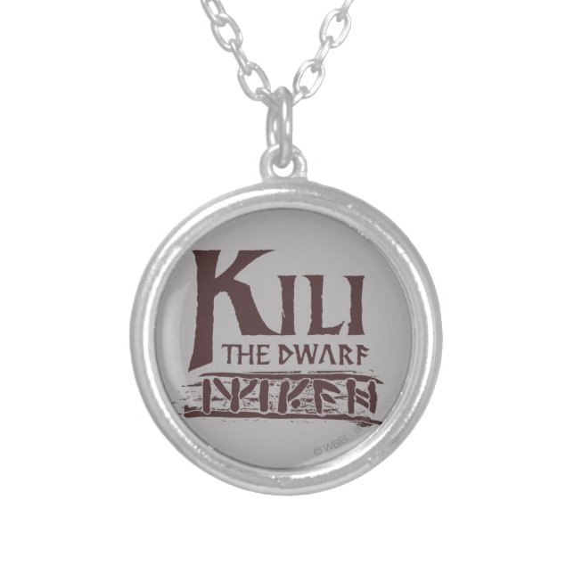 Erebor - Kili Name Silver Plated Necklace (Front)