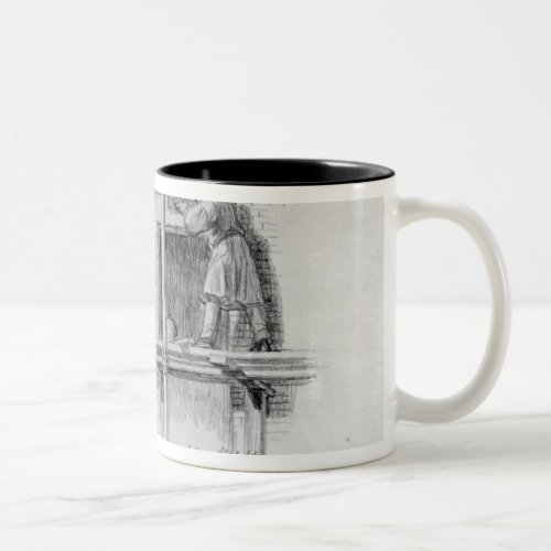 Erecting Porticos at Newham Street Two_Tone Coffee Mug