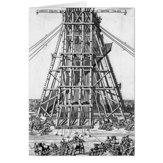 Erecting the Ancient Egyptian Obelisk (Front)