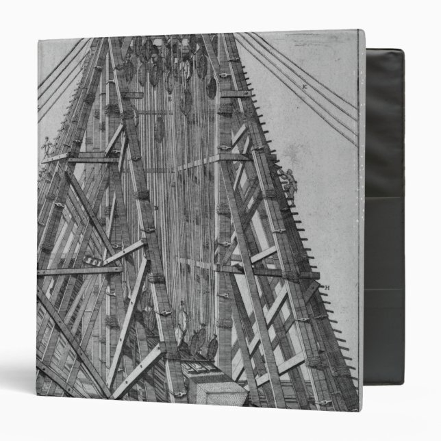 Erecting the Ancient Egyptian Obelisk 3 Ring Binder (Front/Inside)