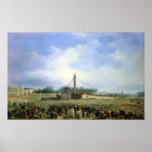 Erecting the Obelisk from Luxor Poster