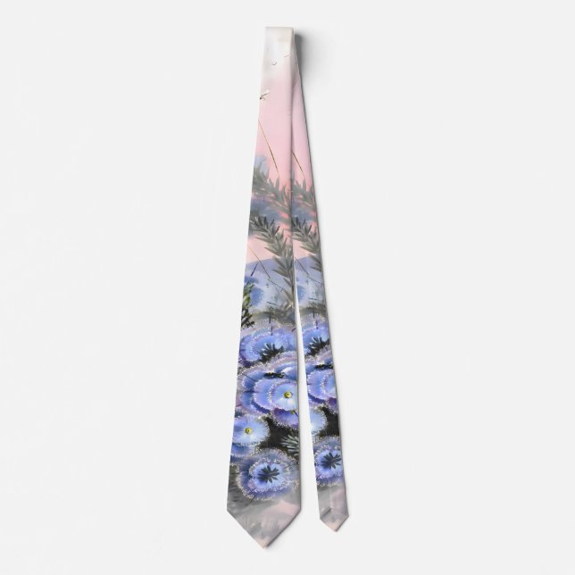 Eremaea Floral Watercolours, Dad Neck Tie (Front)