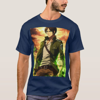 eren yeagers printed tshirt