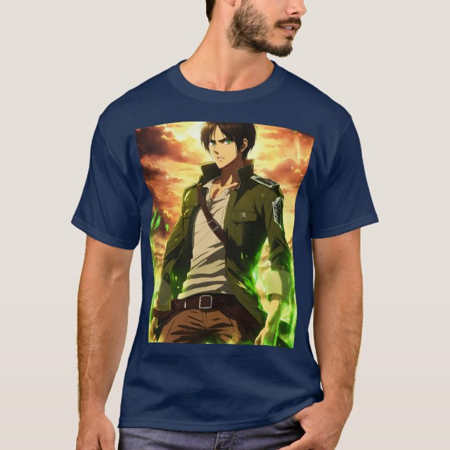 eren yeagers  printed tshirt  (Front)