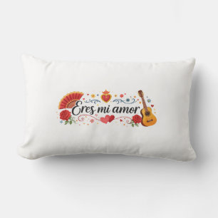 Eres Mi Amor Spanish Romantic Decorative Throw Pil Lumbar Pillow