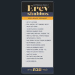 Erev Shabbos Checklist Magnetic Reminder<br><div class="desc">Our Erev Shabbos Checklist Magnetic Reminder is an elegant, classy way to be sure that everything gets done with plenty of time to spare on Erev Shabbos! We never light shabbos candles before running down this handy list. Includes space for you to personalize with your family name. PLUS, if you...</div>
