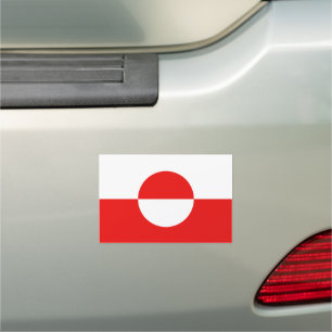 Erfalasorput Greenland Flag Car Magnet