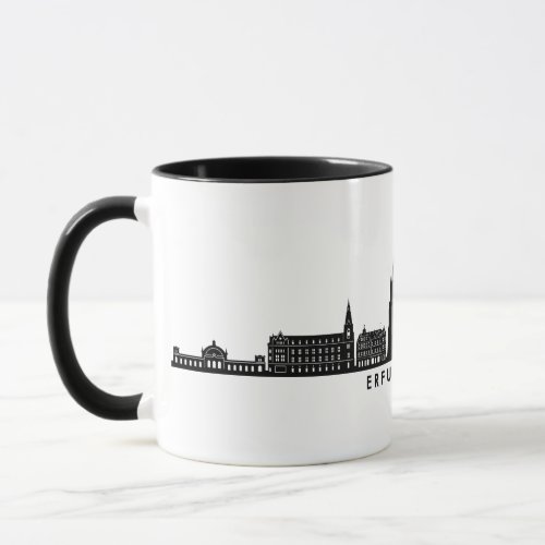 ERFURT Thuringia Germany City Skyline Silhouette Mug