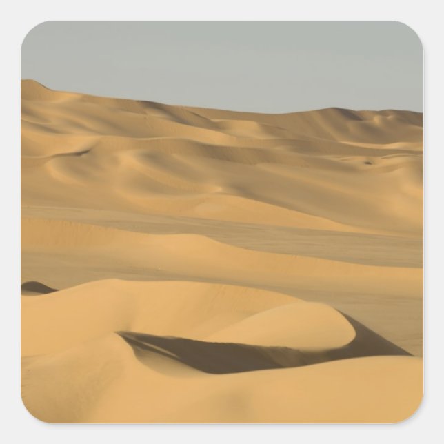Erg Awbari, Sahara desert, Fezzan, Libya. Square Sticker (Front)