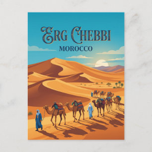 Erg Chebbi Merzouga Morocco Postcard