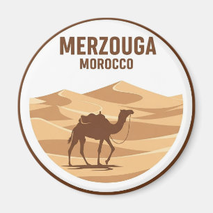 Erg Chebbi Merzouga Morocco Travel Magnet