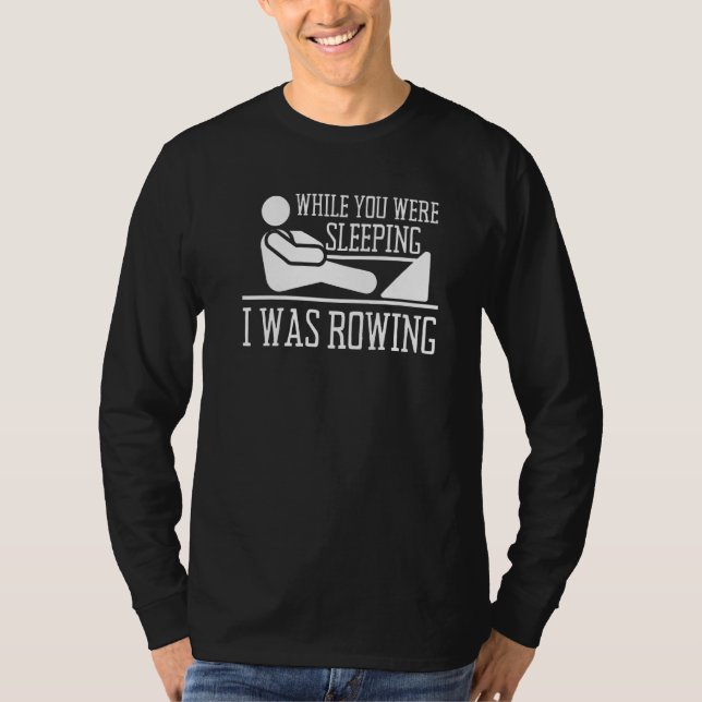 Erg Ergometer And Rowing Exercise Machine Rowing W T-Shirt (Front)
