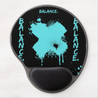 Ergonomic Balance Gel Mouse Pad - Cyan Abstract