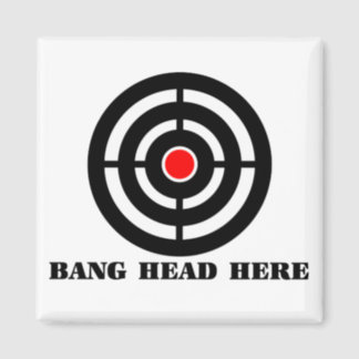 Bang Head Here Gifts on Zazzle