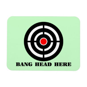 Ergonomic Stress Relief: Bang Head Here Magnet