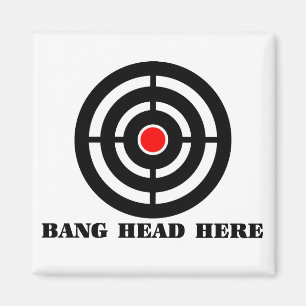 Ergonomic Stress Relief: Bang Head Here Magnet