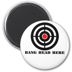 Ergonomic Stress Relief: Bang Head Here Magnet