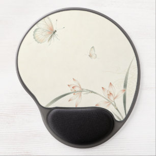 Ergonomic Wrist Rest Mouse Pad, Gongbi Orchid Butt Gel Mouse Pad