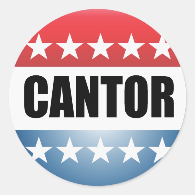 ERIC CANTOR CLASSIC ROUND STICKER (Front)
