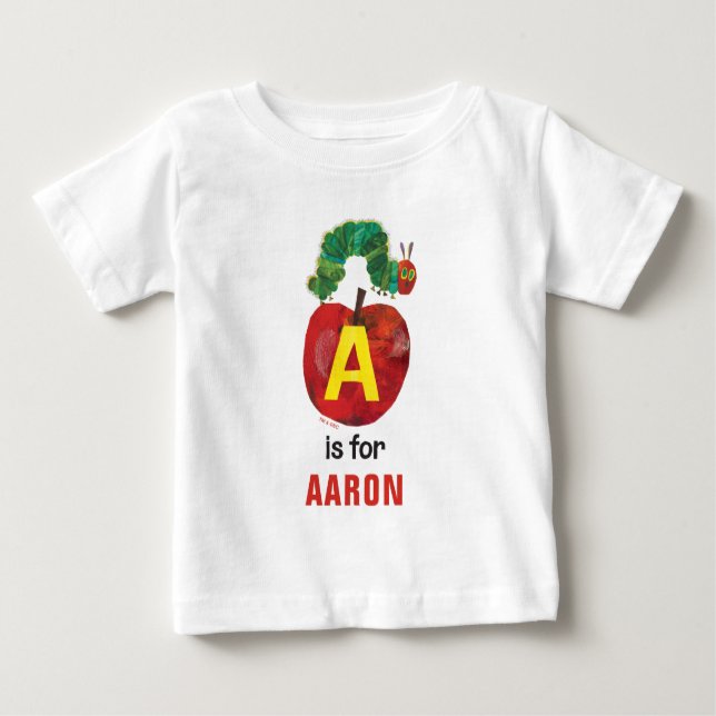 Eric Carle | A is For Apple Baby T-Shirt (Front)