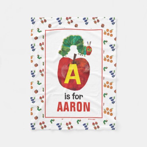 Eric Carle  A is For Apple Fleece Blanket