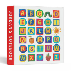 Eric Carle | Alphabet Blocks Pattern 3 Ring Binder