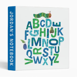 Eric Carle | Alphabet Caterpillar Letters Pattern 3 Ring Binder