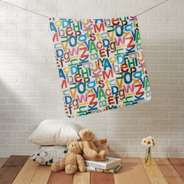 Eric Carle | Alphabet Pattern Letters Baby Blanket (In Situ)