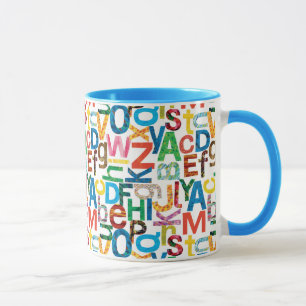 Eric Carle Alphabet Pattern Letters Mug