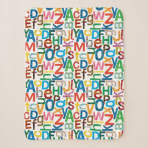 Eric Carle | Alphabet Pattern Letters Sherpa Blanket