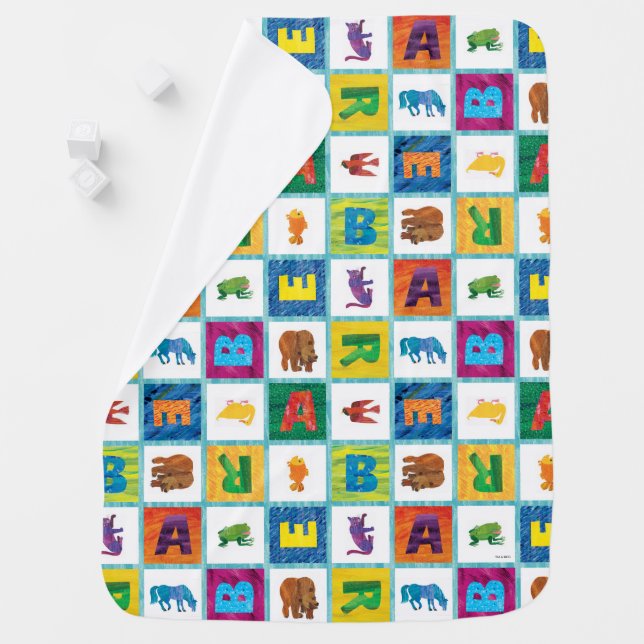 Eric Carle | B is for Bear Stroller Blanket (In Situ)