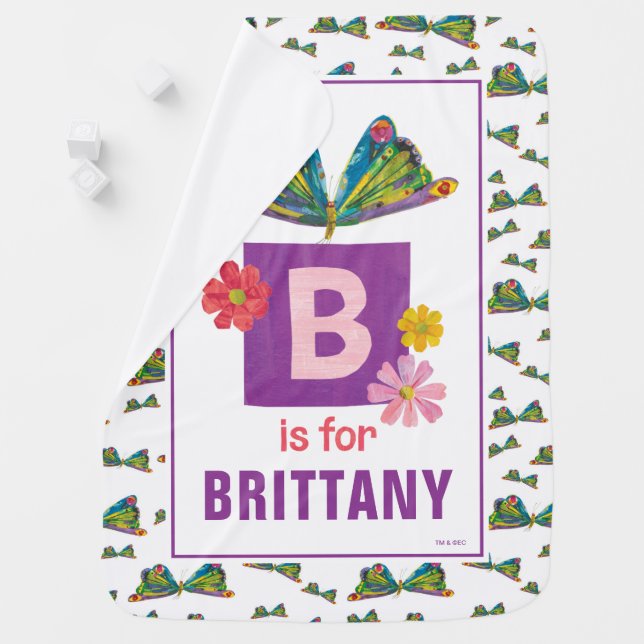 Eric Carle | B is for Butterfly  Baby Blanket (In Situ)