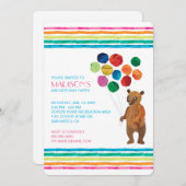 Eric Carle | Beary Girl Striped Birthday Invitation (Front/Back)