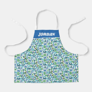 Eric Carle   Blue & Green Alphabet Pattern Apron